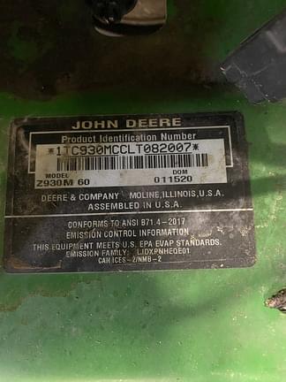 Image of John Deere Z930M equipment image 4