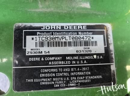 Image of John Deere Z930M equipment image 4