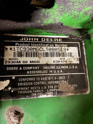 Image of John Deere Z930M equipment image 4