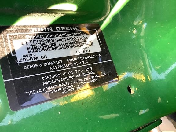 Image of John Deere Z960M equipment image 3