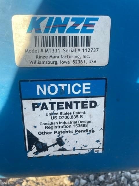 Image of Kinze Mach Till 331 Image 0