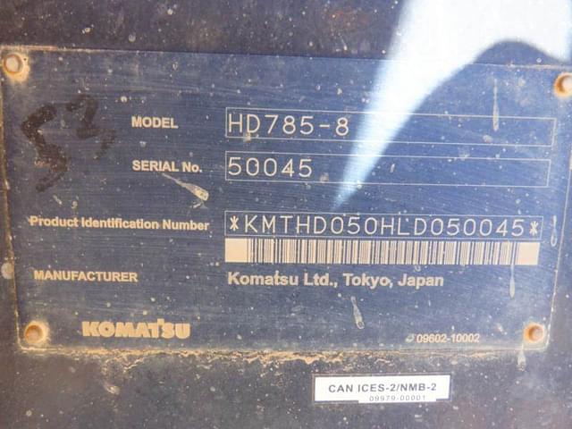 Image of Komatsu HD785-8 equipment image 1