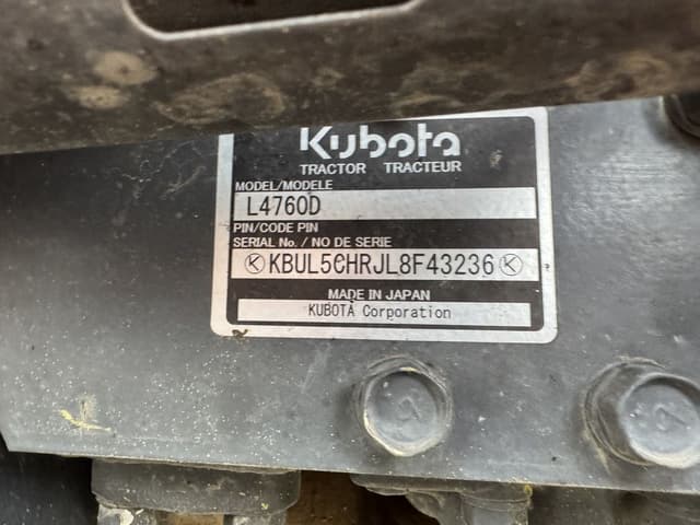 Image of Kubota L4760HST equipment image 4