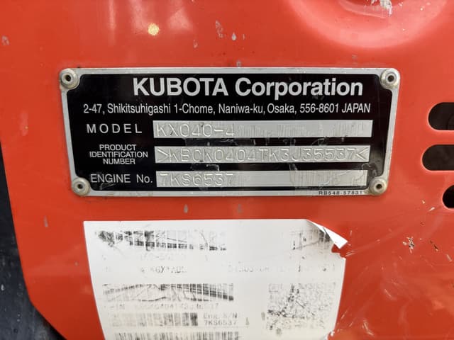 Image of Kubota KX040-4 equipment image 3