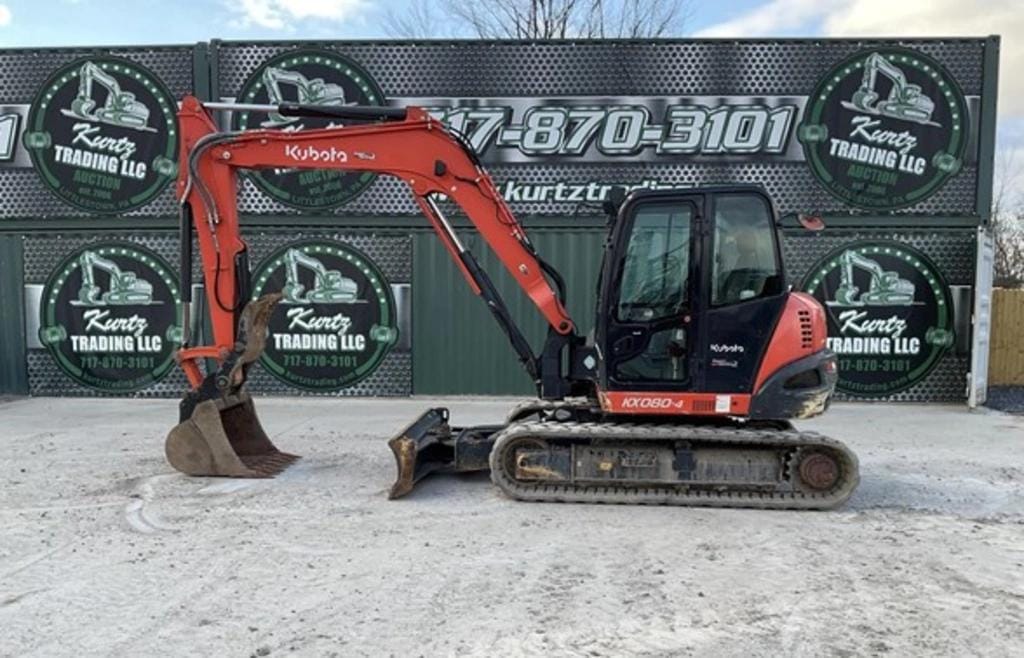 2020 Kubota KX080-4 Equipment Image0