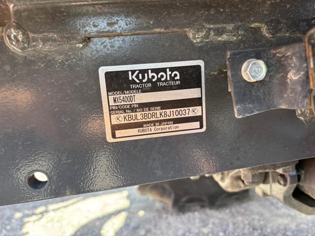 Image of Kubota MX5400DT equipment image 1