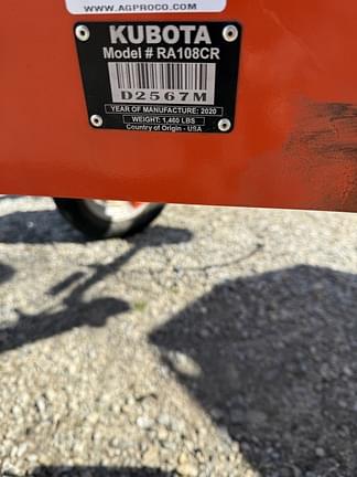 Image of Kubota RA108CR equipment image 4