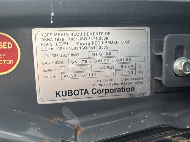 Image of Kubota SVL95-2S equipment image 2