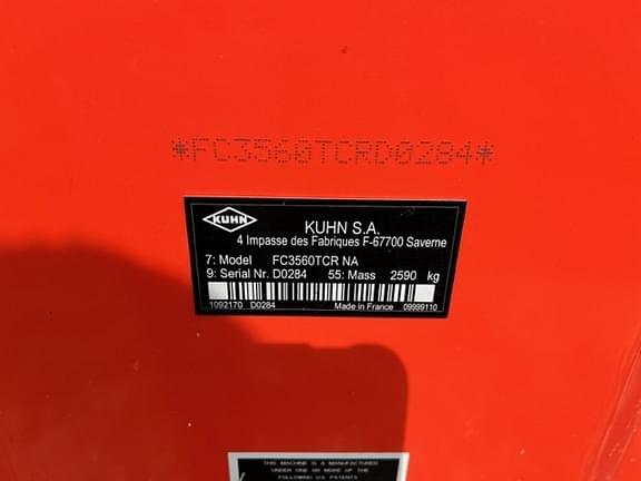 Image of Kuhn FC3560TCR equipment image 3