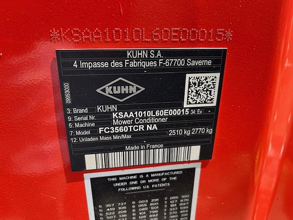 Image of Kuhn FC3560TCR equipment image 3