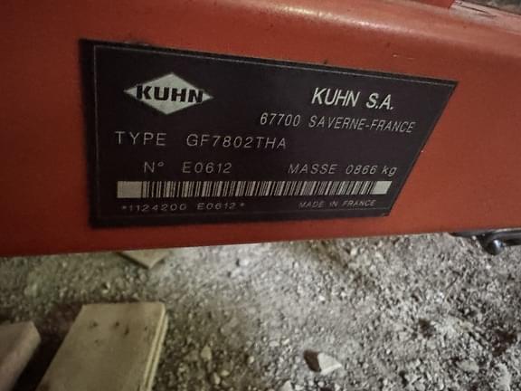 Image of Kuhn GF7802THA equipment image 4