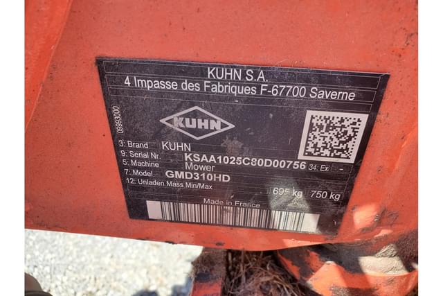 Image of Kuhn GMD 310 equipment image 4
