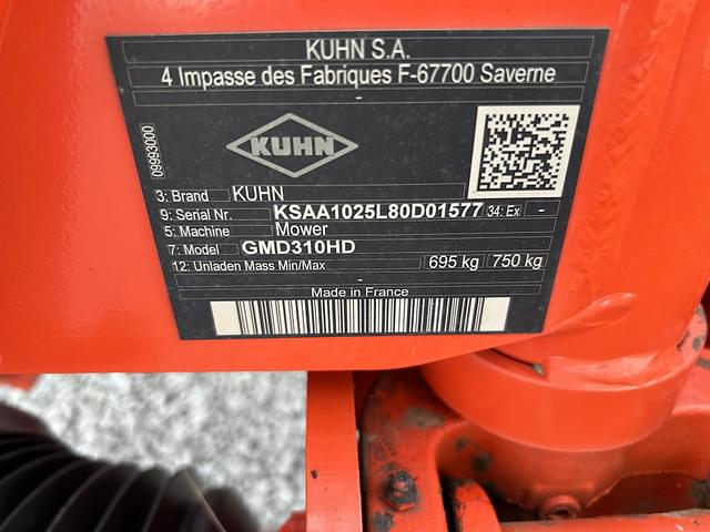 Image of Kuhn GMD310HD equipment image 4