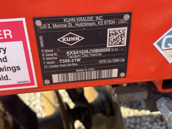 Image of Kuhn Krause 7305 equipment image 1