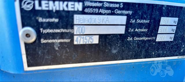 Image of Lemken Heliodor 9/700KA equipment image 3