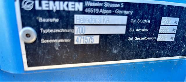 Image of Lemken Heliodor 9/700KA equipment image 3