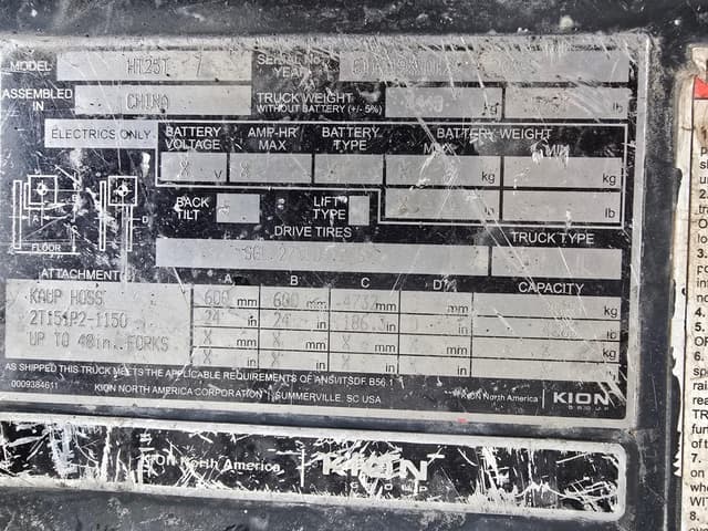 Image of Linde HT25T equipment image 1