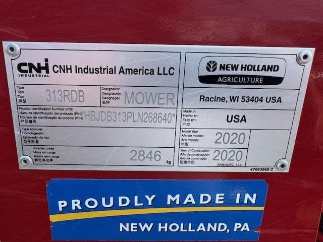 Image of New Holland 313 equipment image 2