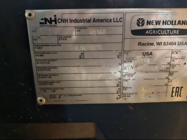 Image of New Holland Speedrower 160 equipment image 1