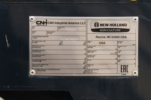 Image of New Holland Speedrower 260 equipment image 2