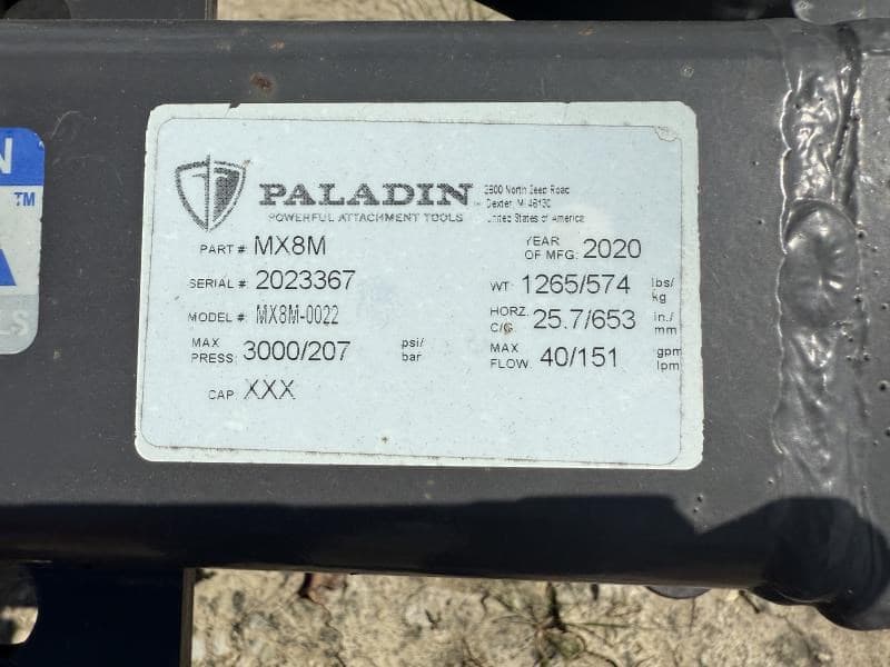 Image of Paladin MX8H-0022 Image 0