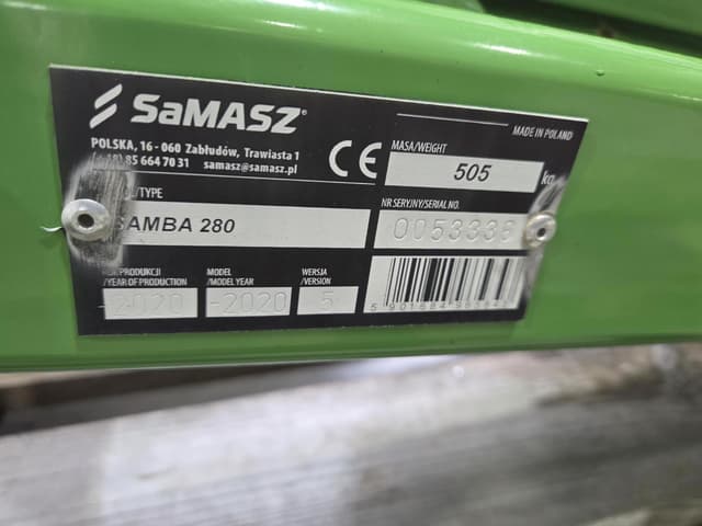 Image of SaMasz Samba 280 equipment image 4