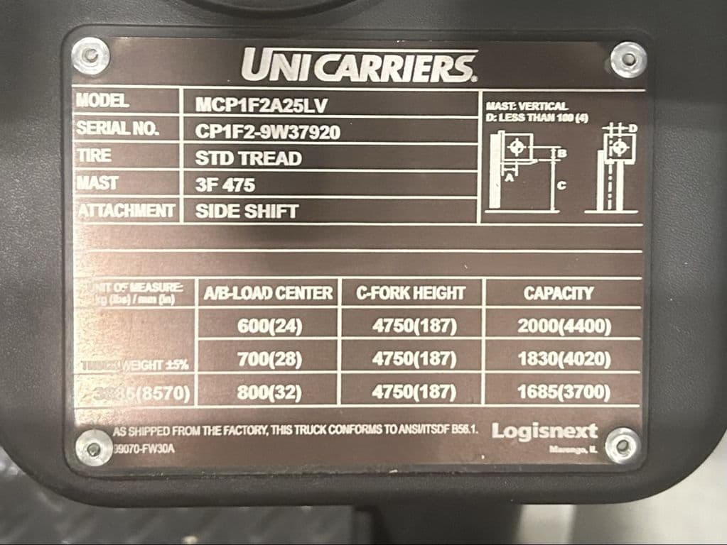 Image of Unicarriers CF50 Image 1