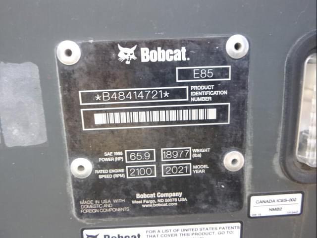 Image of Bobcat E85 equipment image 4