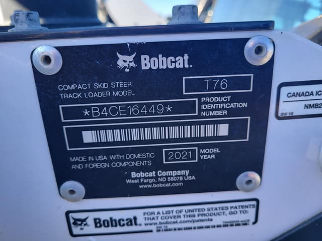 Image of Bobcat T76 equipment image 4