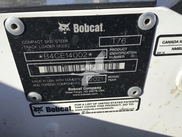 Image of Bobcat T76 equipment image 1