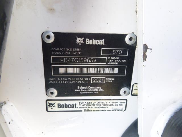 Image of Bobcat T870 equipment image 4