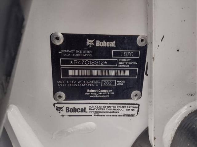 Image of Bobcat T870 equipment image 4