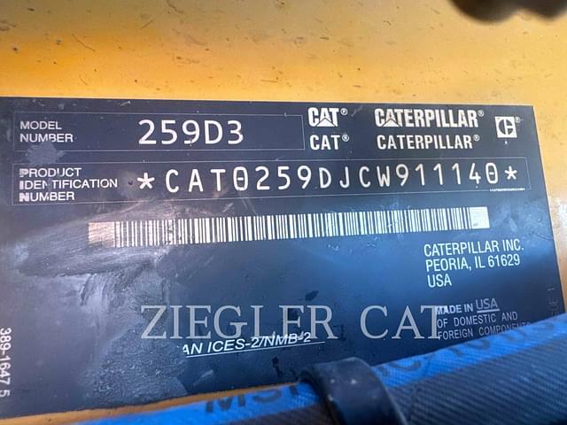 Image of Caterpillar 259D3 equipment image 4