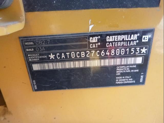 Image of Caterpillar CB2.7 equipment image 4