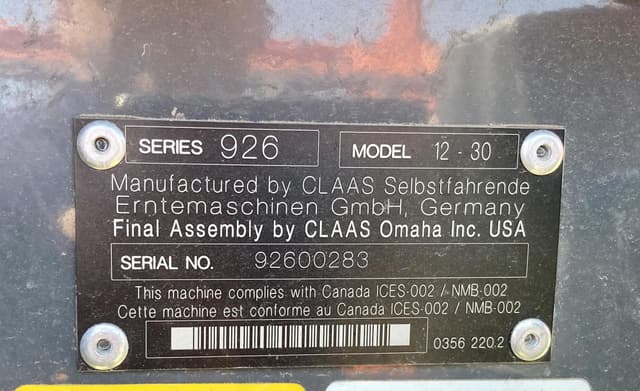 Image of CLAAS 12-30 equipment image 1