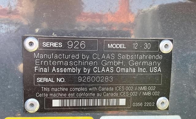 Image of CLAAS 12-30 equipment image 1
