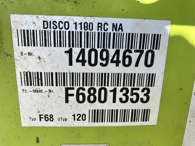 Image of CLAAS Disco 1100RC equipment image 1