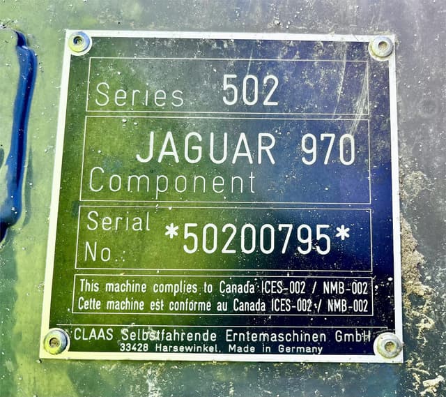 Image of CLAAS Jaguar 970 equipment image 2