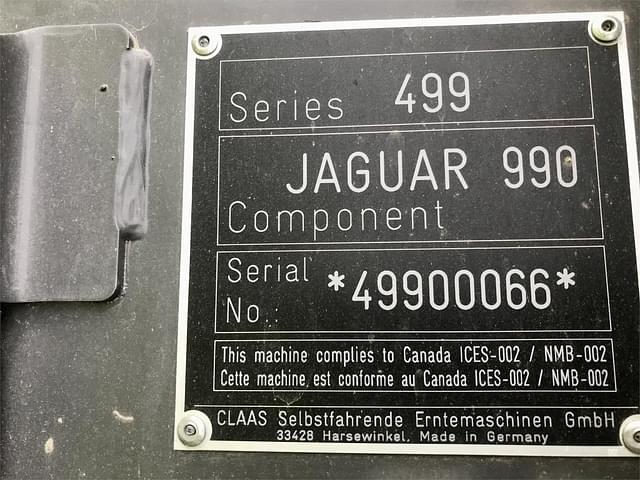 Image of CLAAS Jaguar 990 equipment image 3