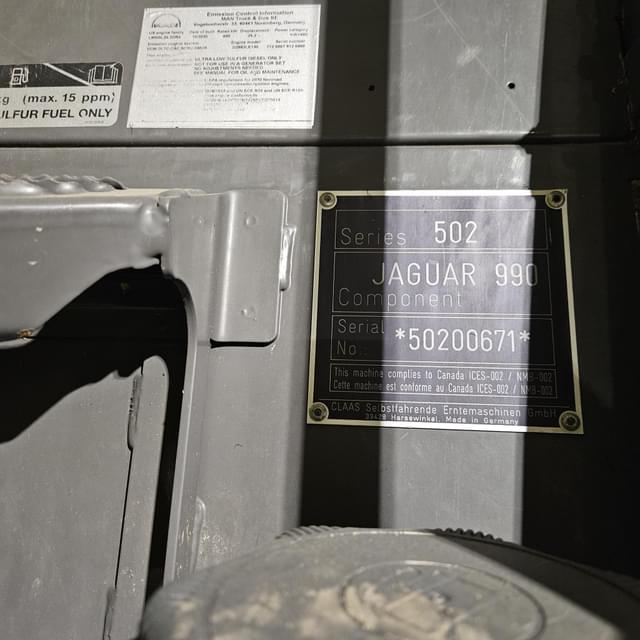 Image of CLAAS Jaguar 990 equipment image 4