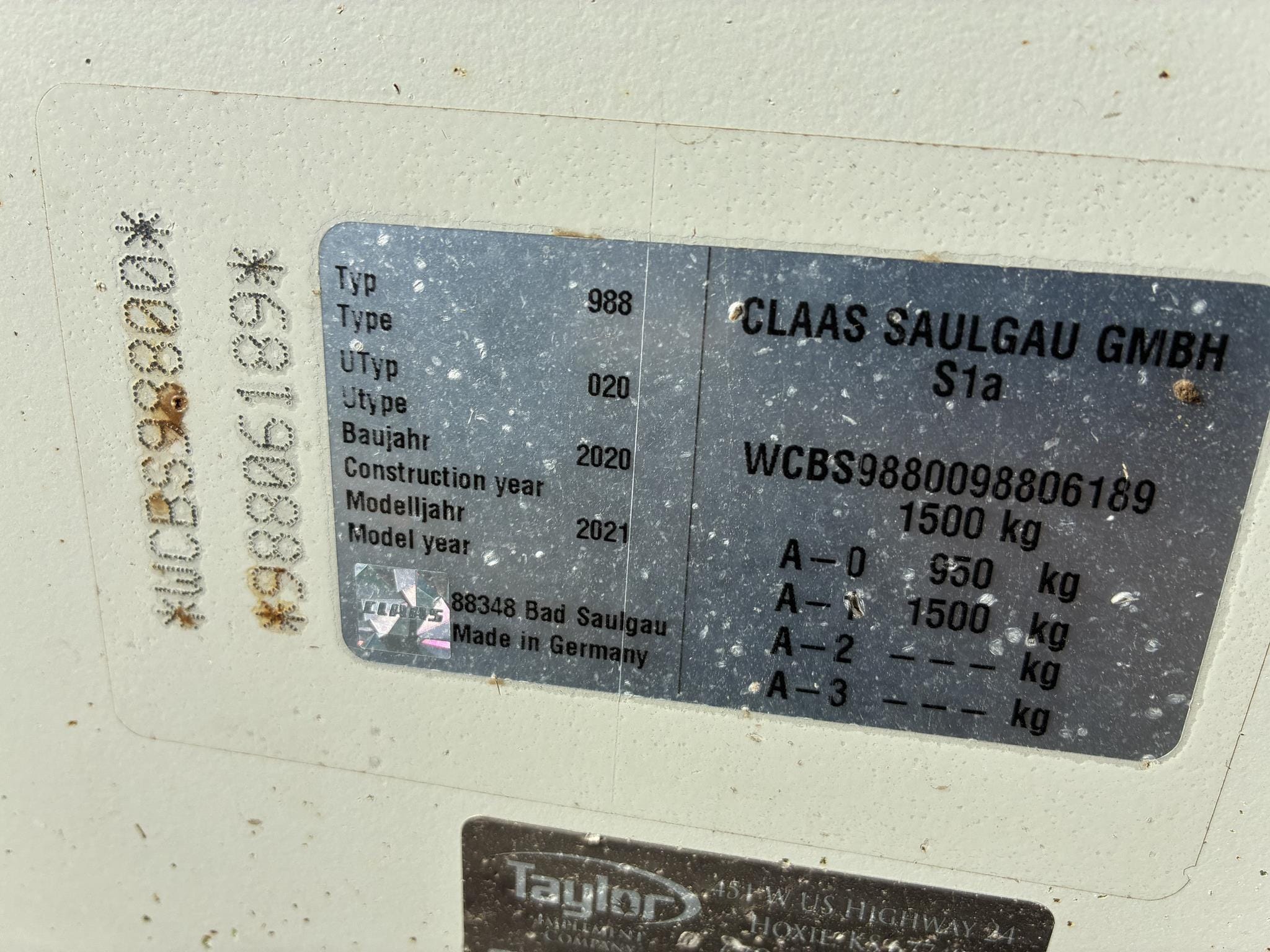 2021 CLAAS Liner 2900 Equipment Image0