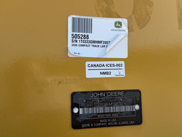 Image of John Deere 333G equipment image 4