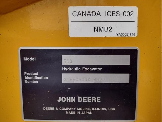 Image of John Deere 50G equipment image 4