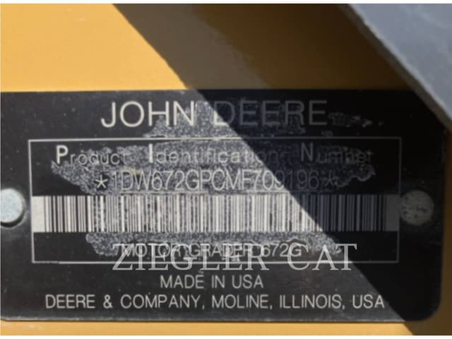Image of John Deere 672G equipment image 4