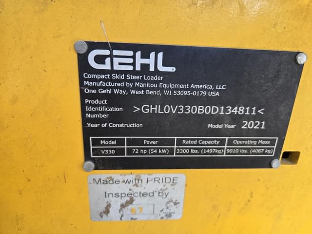Image of Gehl V330 equipment image 4