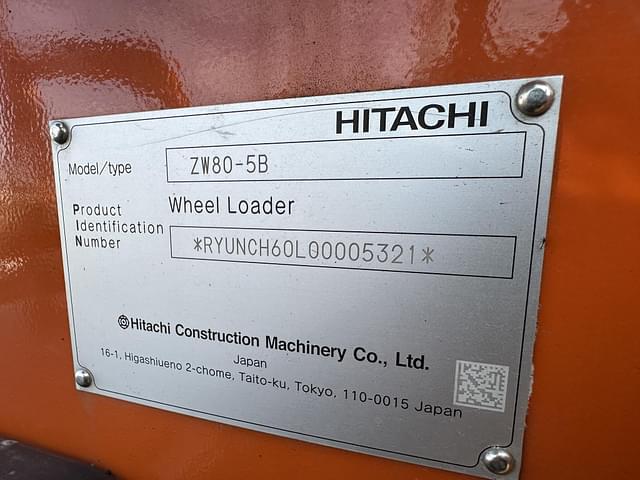 Image of Hitachi ZW80-5B equipment image 1