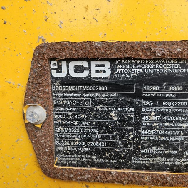Image of JCB 542-70 Agri Plus equipment image 4