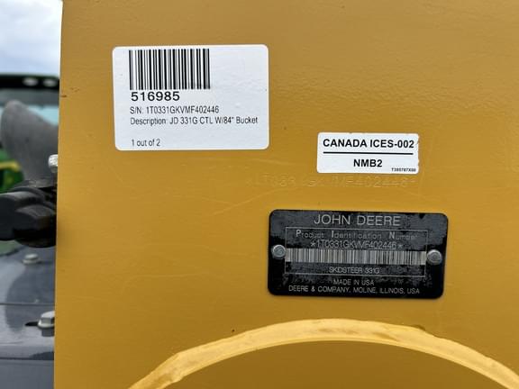 Image of John Deere 331G equipment image 3