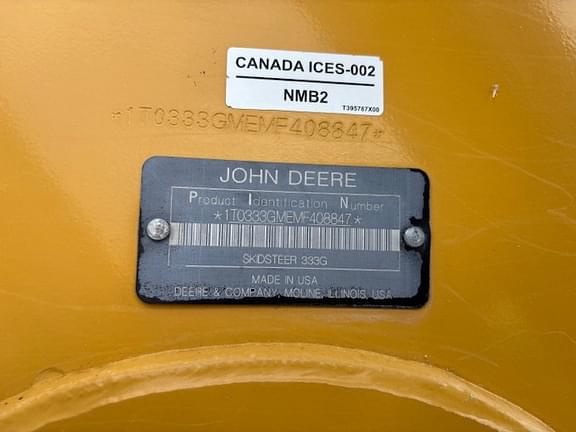 Image of John Deere 333G equipment image 4