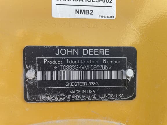 Image of John Deere 333G equipment image 1